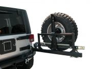 JKRTC2-P: JK REAR SPINDLE BUMPER/SQUARE FRAME TIRE CARRIER