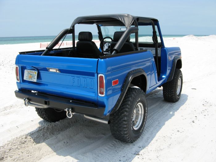 FEB4002-P: EARLY BRONCO BASIC REAR BUMPER W/RECEIVER