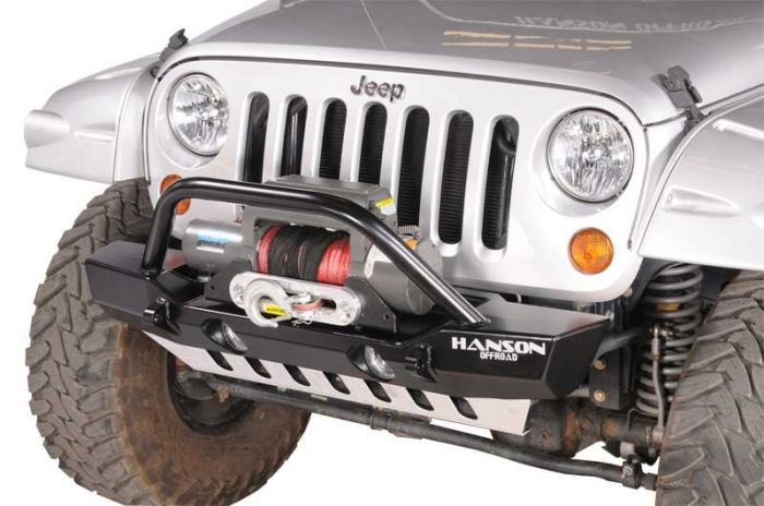 JKSL1202-P: JK STUBBY WINCHGUARD FRONT BUMPER