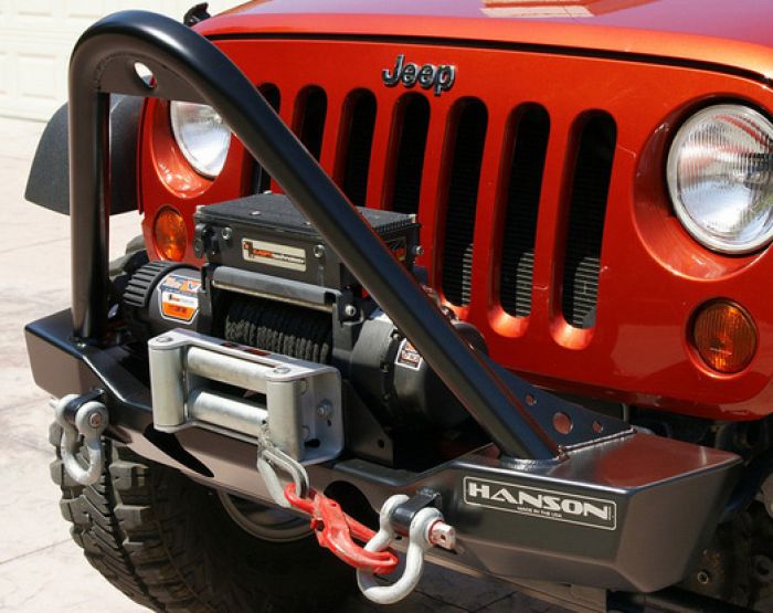 JKSL1302-P: JK STUBBY STINGER FRONT WINCH BUMPER