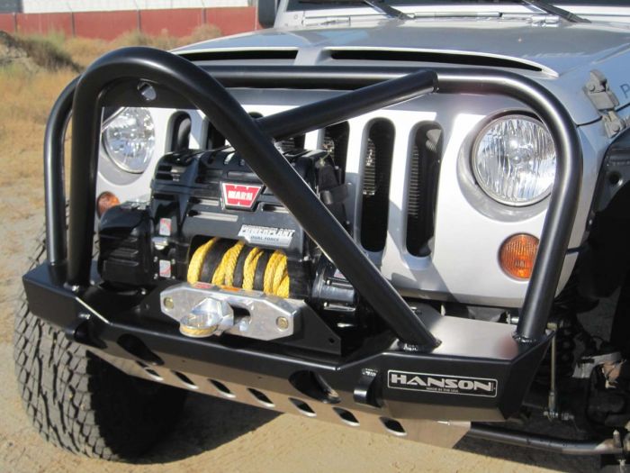 JKSL1402-P: JK STUBBY GRILL HOOP STINGER FRONT BUMPER