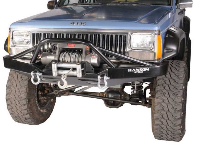 JXJ1402-P: XJ PRE-RUNNER FRONT WINCH BUMPER