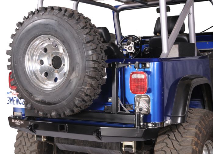 YJRTC-P: YJ REAR BUMPER & TIRE CARRIER